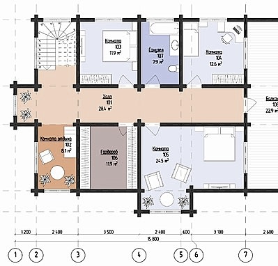2 этаж - планировка