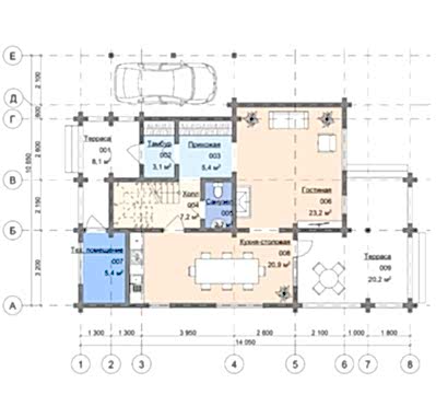 Планировка первого этажа