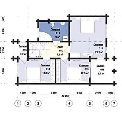 Планировка второго этажа