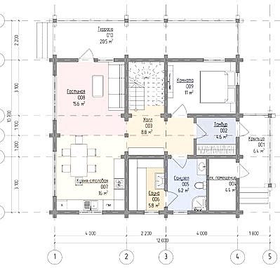 1 этаж - планировка