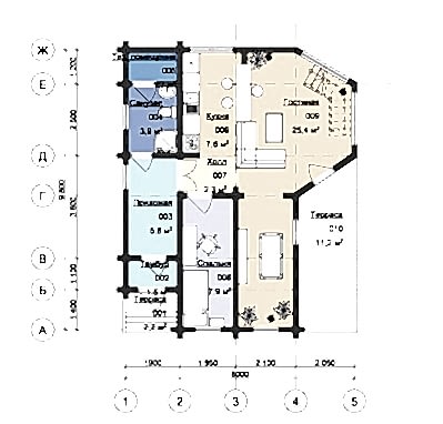 1 этаж - планировка