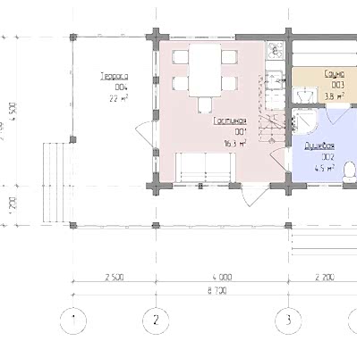 1 этаж - планировка