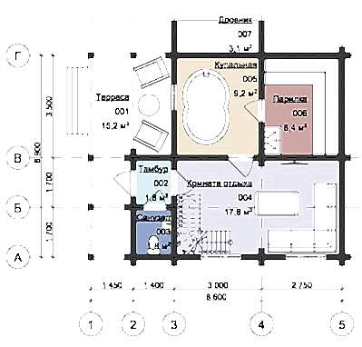 1 этаж - планировка