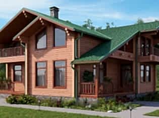 Двухэтажный загородный дом «Артвин»