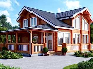 Двухэтажный загородный дом «Лима»