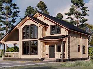 Большой дом с террасой «Мельбурн»